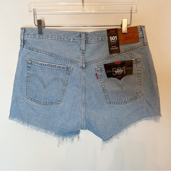 LEVI'S 501 High Rise Original Shorts | Denim | Blue - Picture 3 of 6